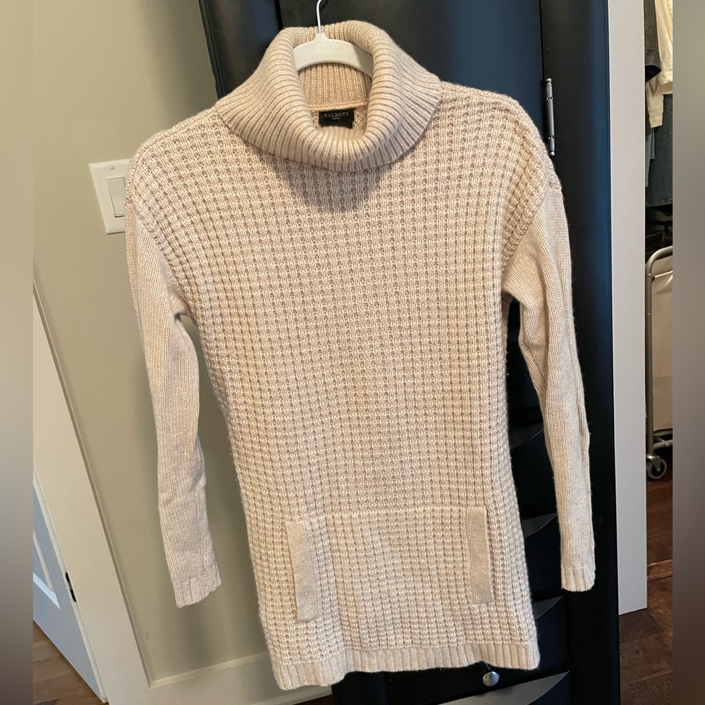 Talbots Turtleneck Waffle Knit Cashmere Sweater